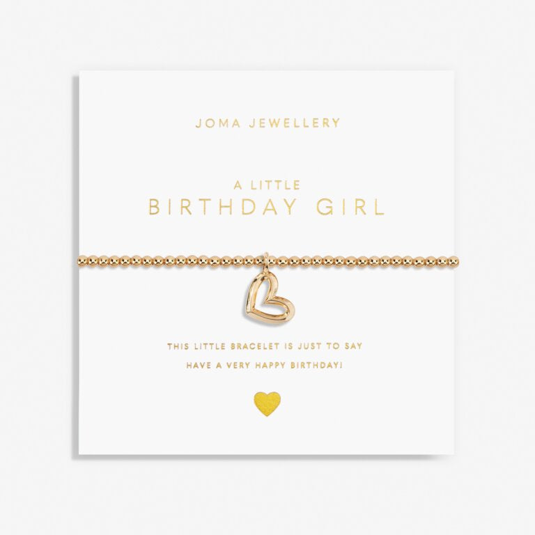 Gold A Little 'Birthday Girl' Bracelet