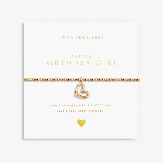 Gold A Little 'Birthday Girl' Bracelet