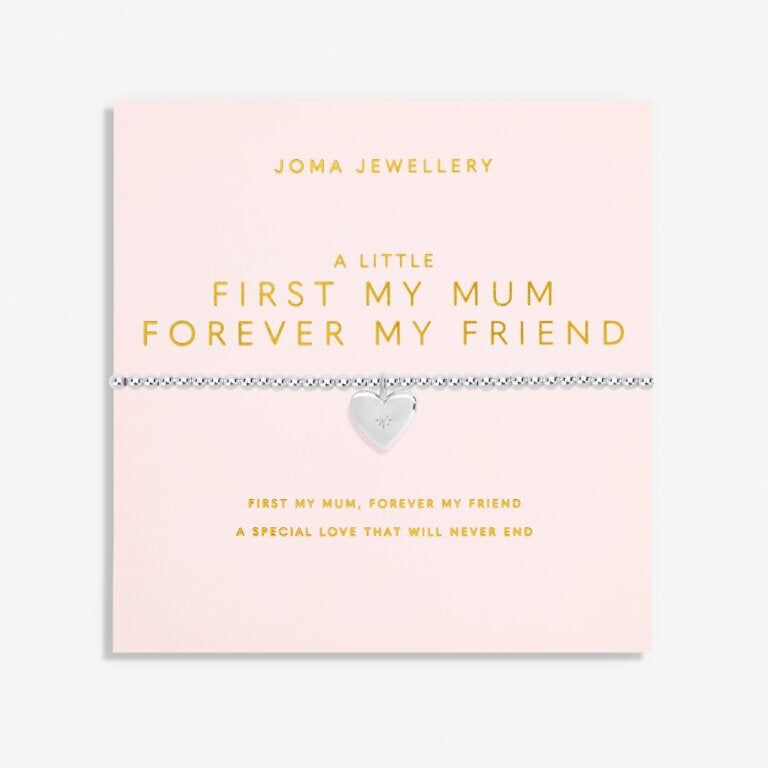 A Little 'First My Mum, Forever My Friend' Bracelet In Silver Plating