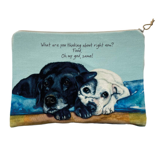 Labrador and Staffie Zip Purse l Little Dog Laughed