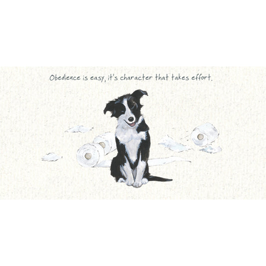 Border Collie Puppy Greeting Card | The Little Dog Laughed