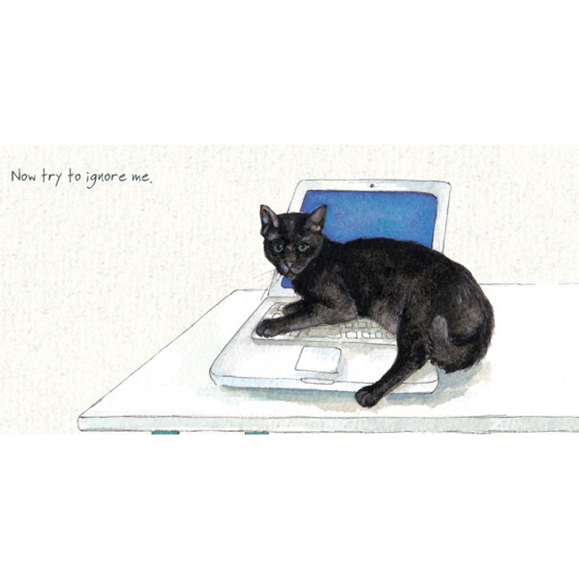 Black Cat Greeting Card | The Little Dog Laughed