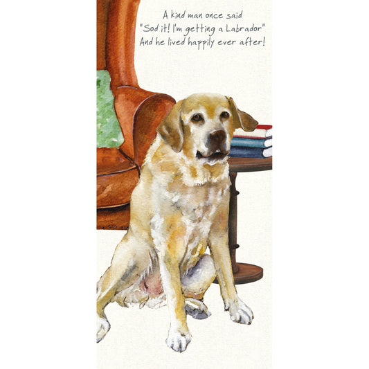 Yellow Labrador Greeting Card | The Little Dog Laughed