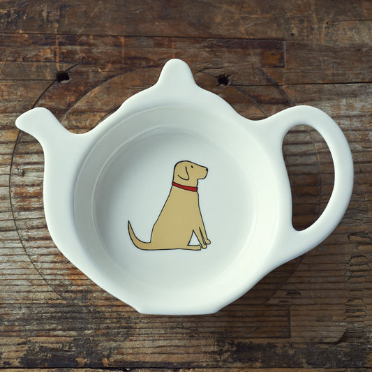 Yellow Labrador Teabag Dish