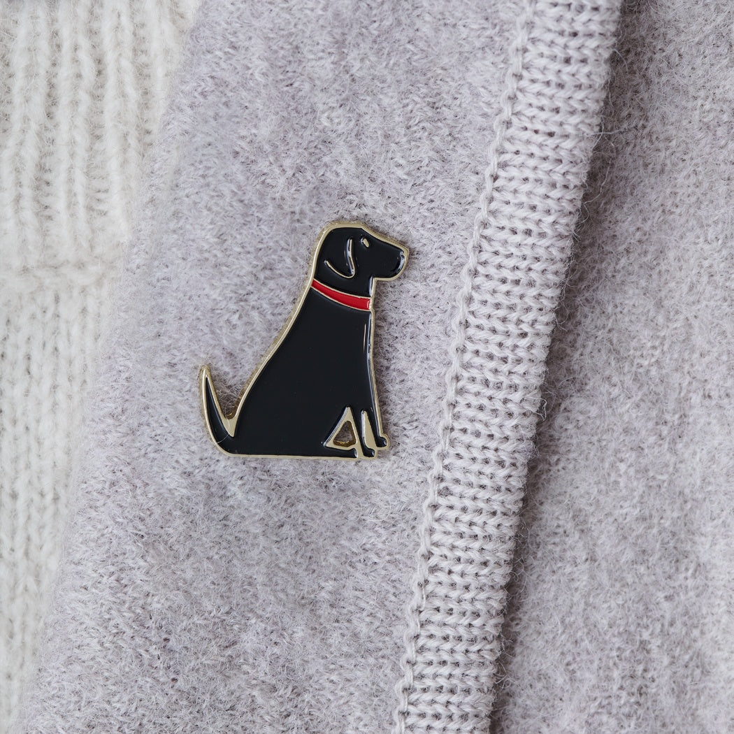 Black Labrador Pin