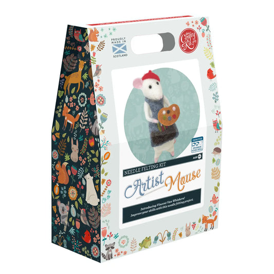 Artist Mouse Needle Felting Craft Kit