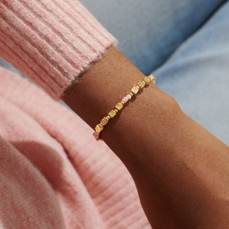 Happy Little Moments 'Love You To The Moon And Back' Bracelet In Gold Plating