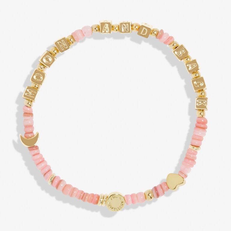 Happy Little Moments 'Love You To The Moon And Back' Bracelet In Gold Plating