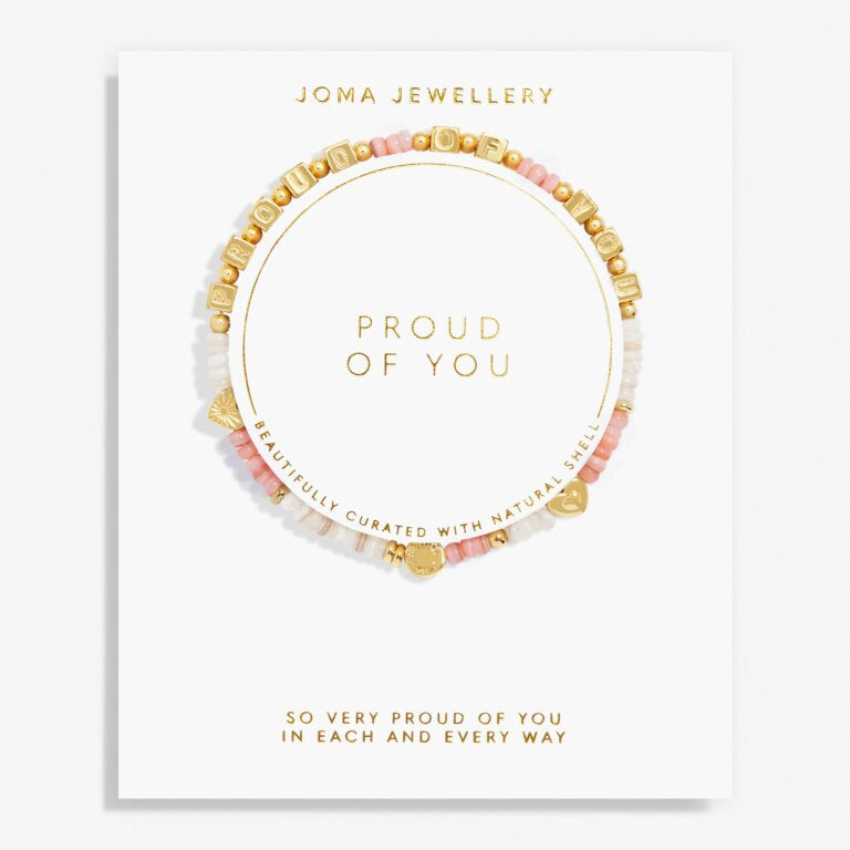 Happy Little Moments 'Proud Of You' Bracelet In Gold Plating