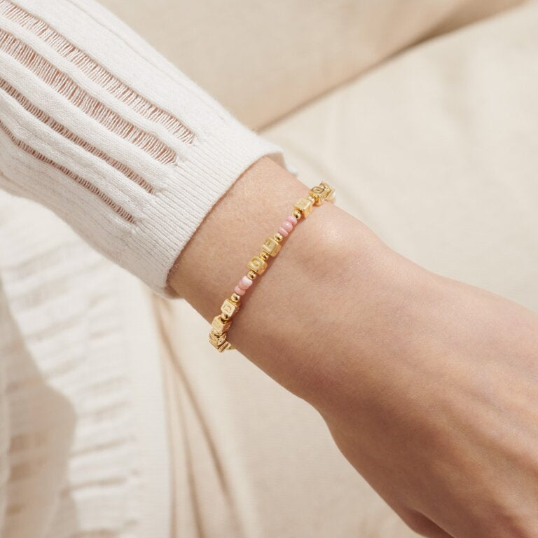 Happy Little Moments 'Proud Of You' Bracelet In Gold Plating