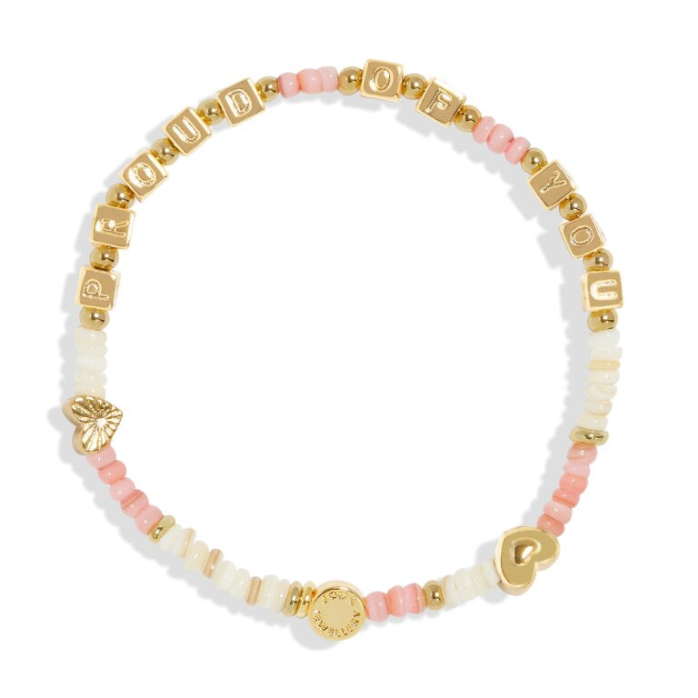 Happy Little Moments 'Proud Of You' Bracelet In Gold Plating