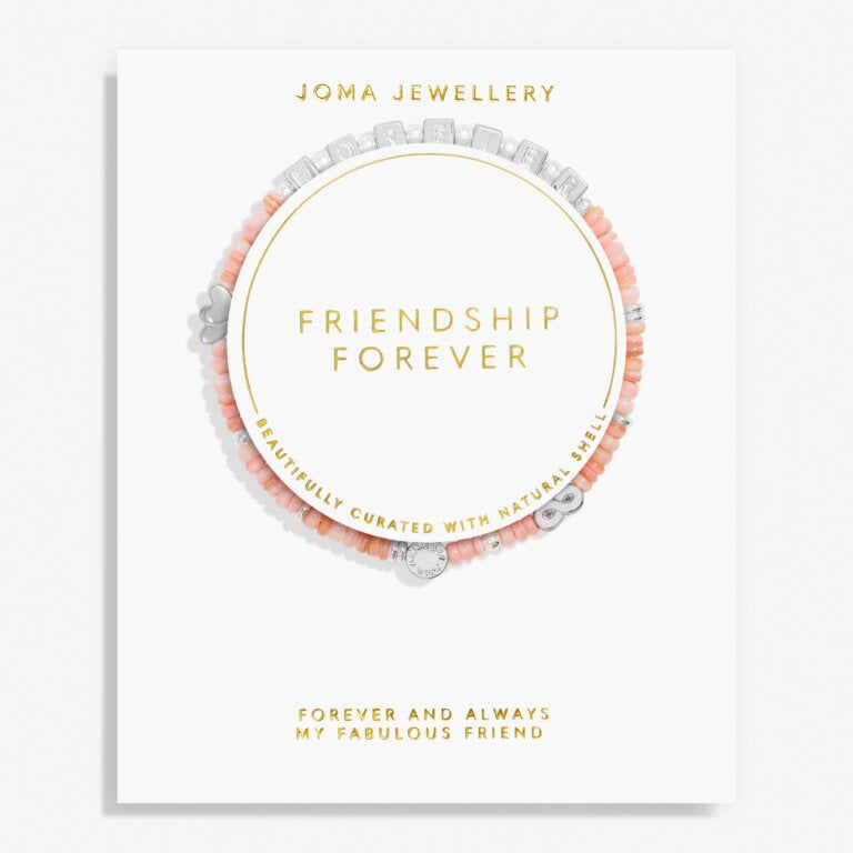 Happy Little Moments 'Friendship Forever' Bracelet In Silver Plating