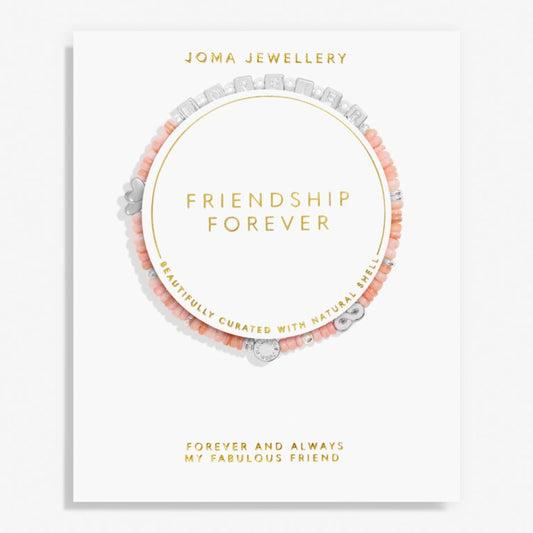 Happy Little Moments 'Friendship Forever' Bracelet In Silver Plating