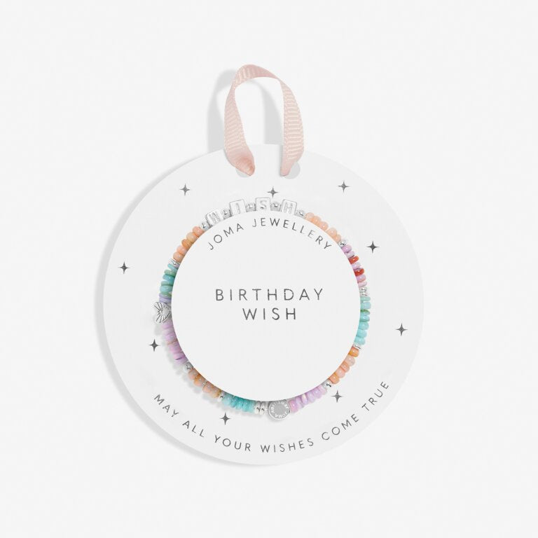 Kids' Happy Little Moments 'Birthday Wish' Bracelet In Silver Plating