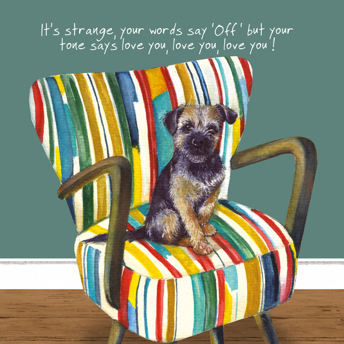 Border Terrier Greeting Card | The Little Dog Laughed