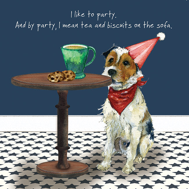 Parsons Terrier Dog Greeting Card | The Little Dog Laughed