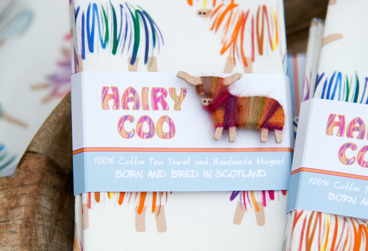 Hairy Coo Cotton Tea Towel