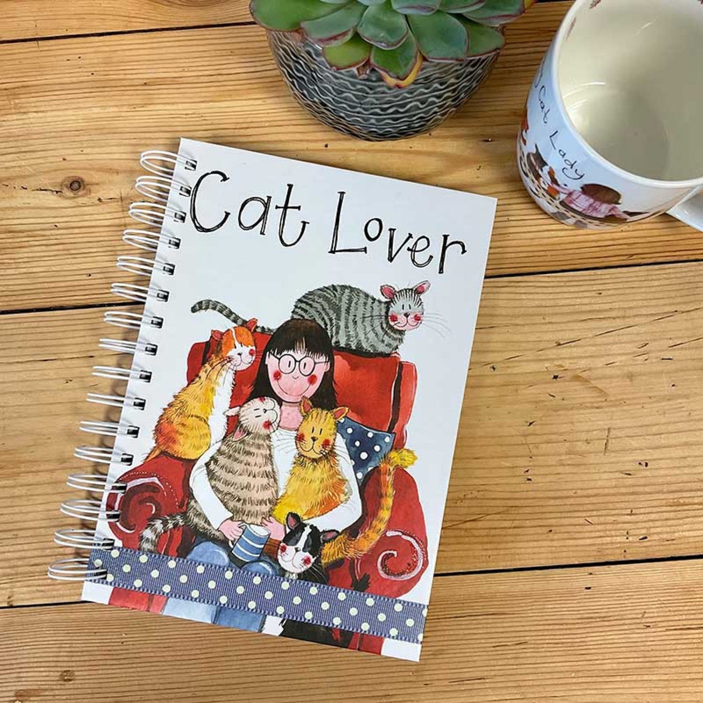 Cat Lover Spiral Journal