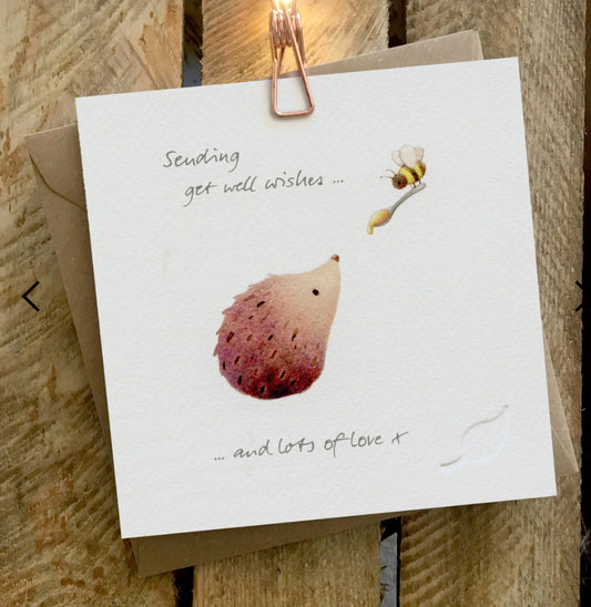 Get Well Wishes Card - Ginger Betty