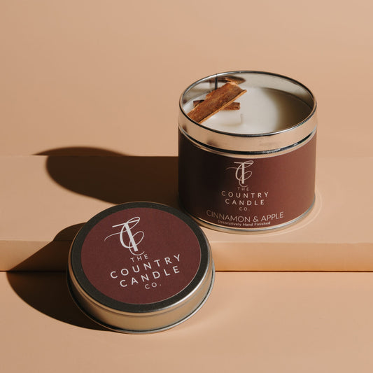 Cinnamon & Apple Tin Candle