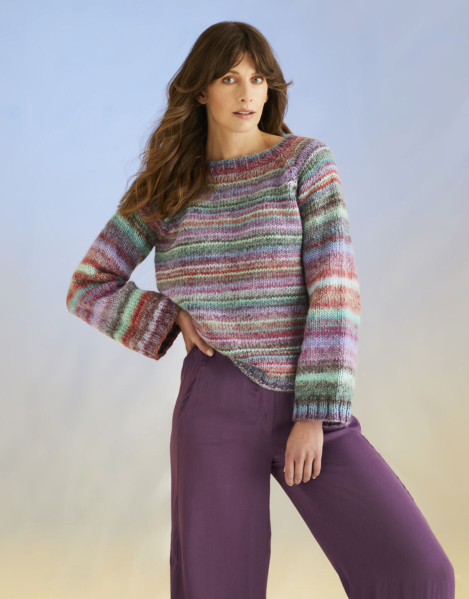 Pattern - WHIRLPOOL SWEATER IN SIRDAR JEWELSPUN WITH WOOL CHUNKY