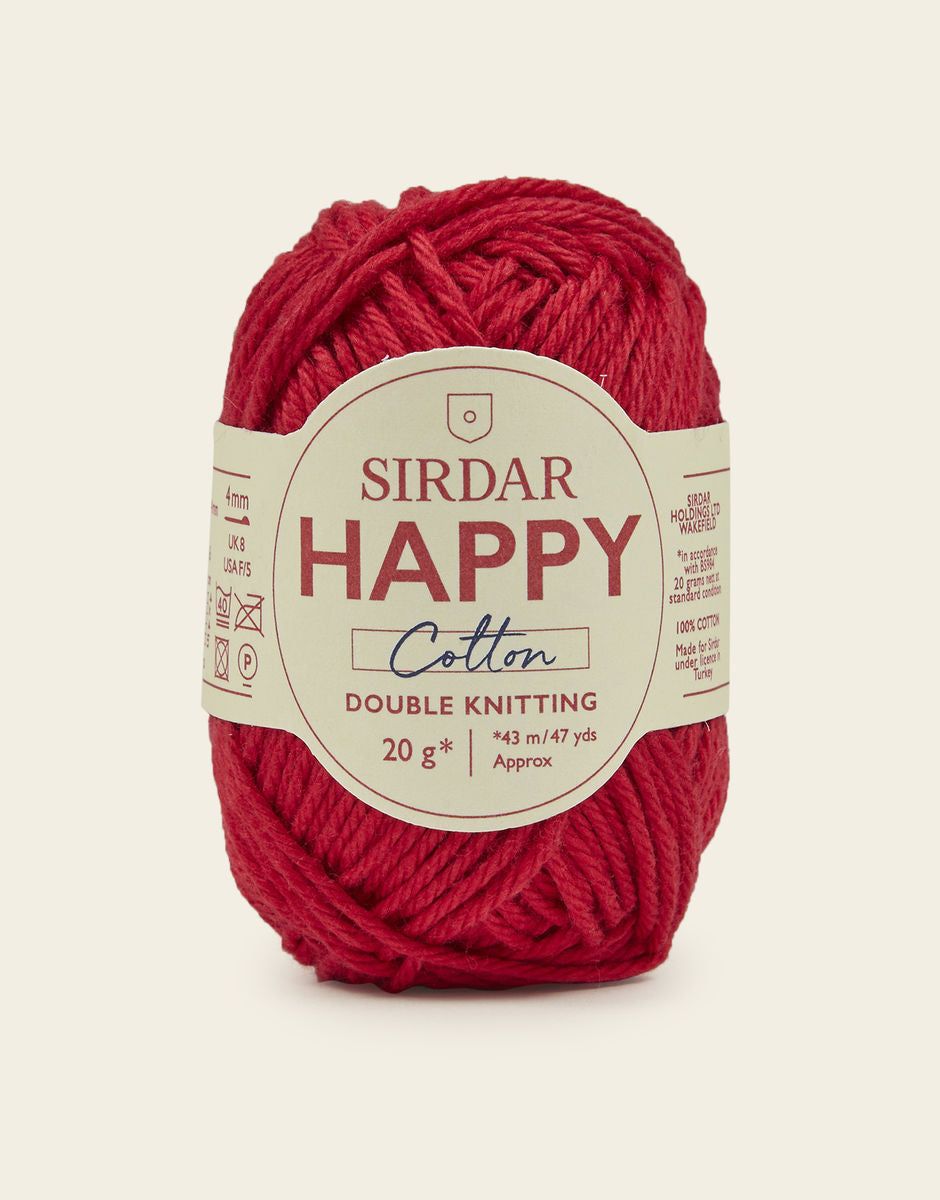 SIRDAR Happy Cotton Yarn - 20g