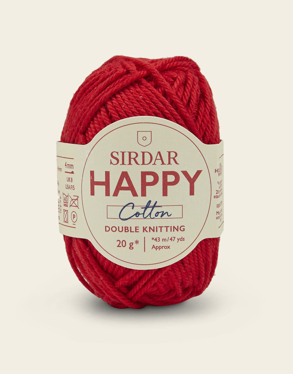 SIRDAR Happy Cotton Yarn - 20g