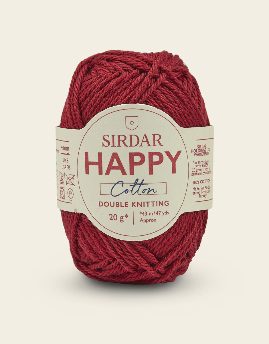 SIRDAR Happy Cotton Yarn - 20g