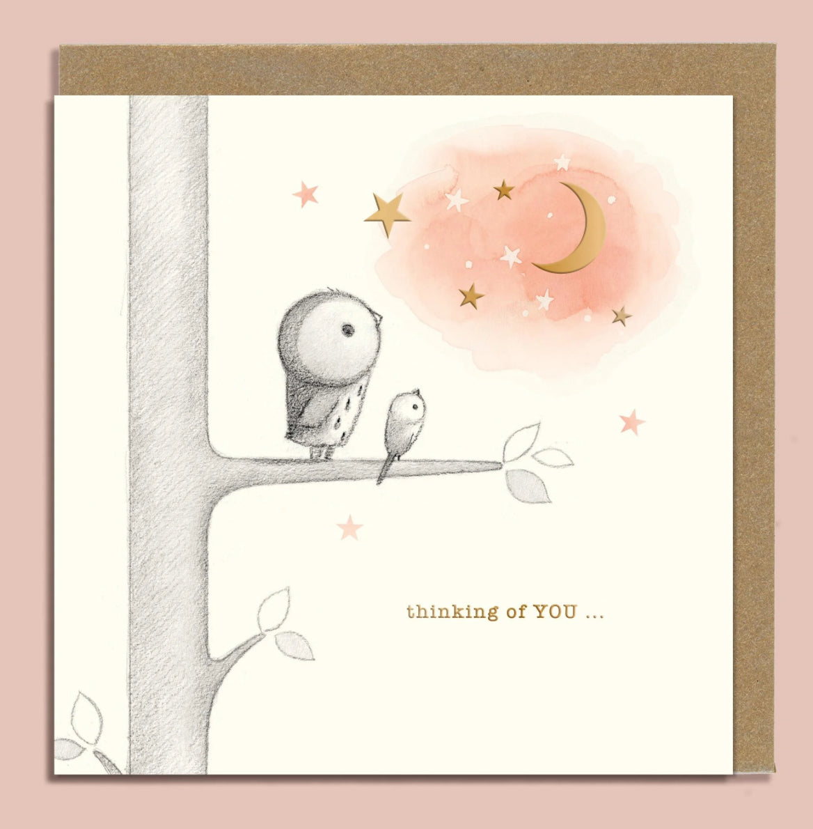 Thinking of You Owl - Ginger Betty Card