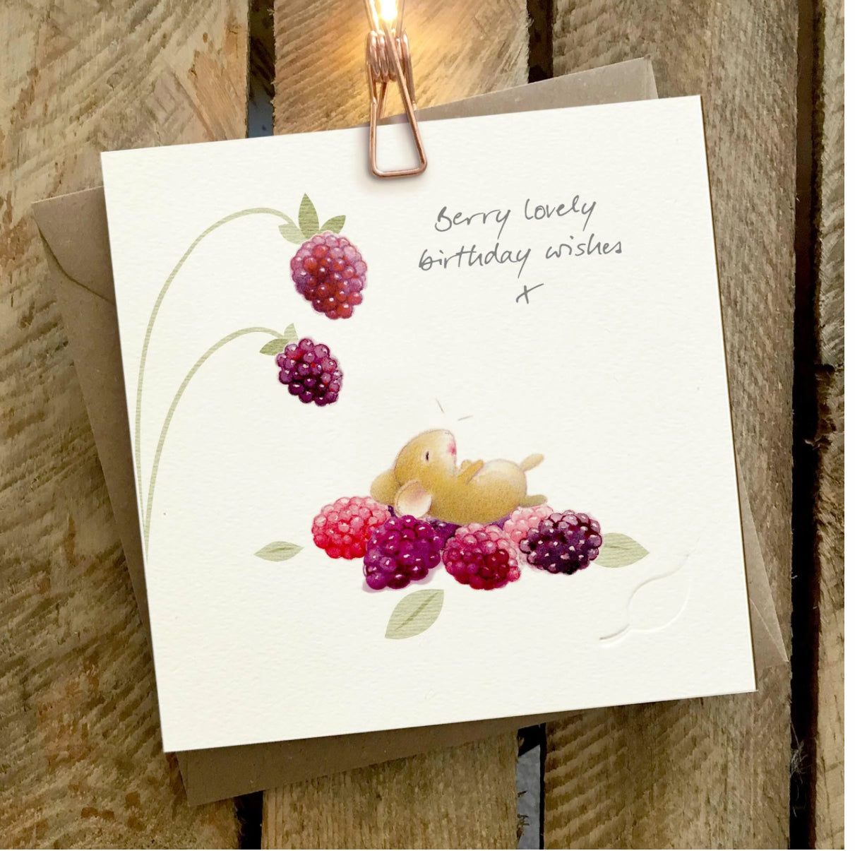 Berry Lovely Birthday Wishes - Ginger Betty Card