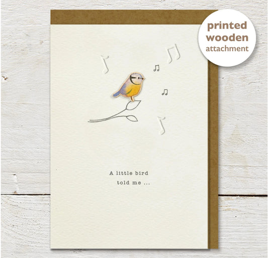 A Little Bird Told Me - Ginger Betty Card