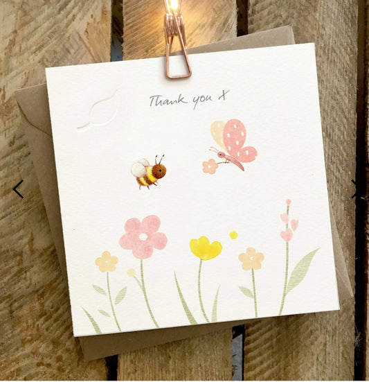 Thank you Bee and Butterfly - Ginger Betty Card