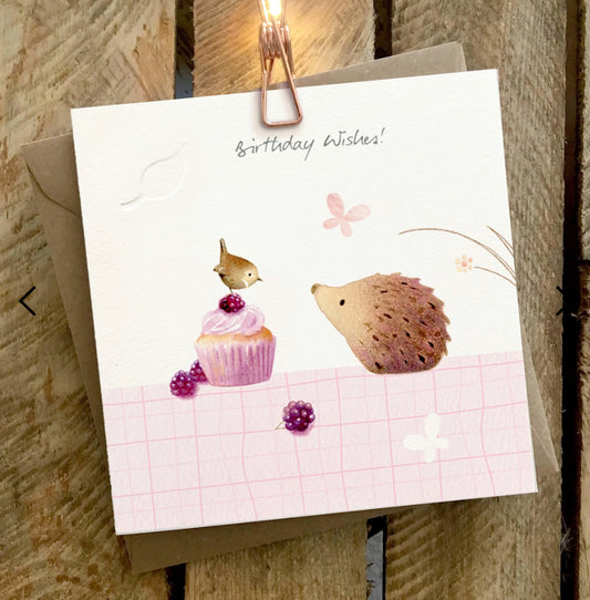 Birthday Wishes Hedgehog - Ginger Betty Card