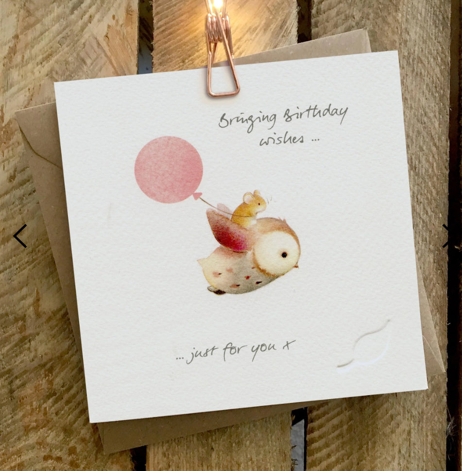 Bringing Birthday Wishes Just For You - Ginger Betty Card