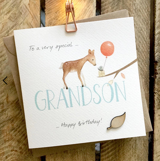 Special Grandson - Ginger Betty Card