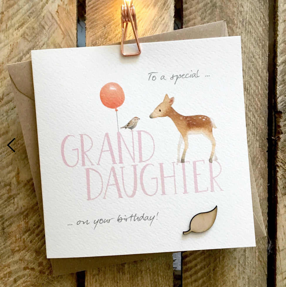 Special Granddaughter - Ginger Betty Card