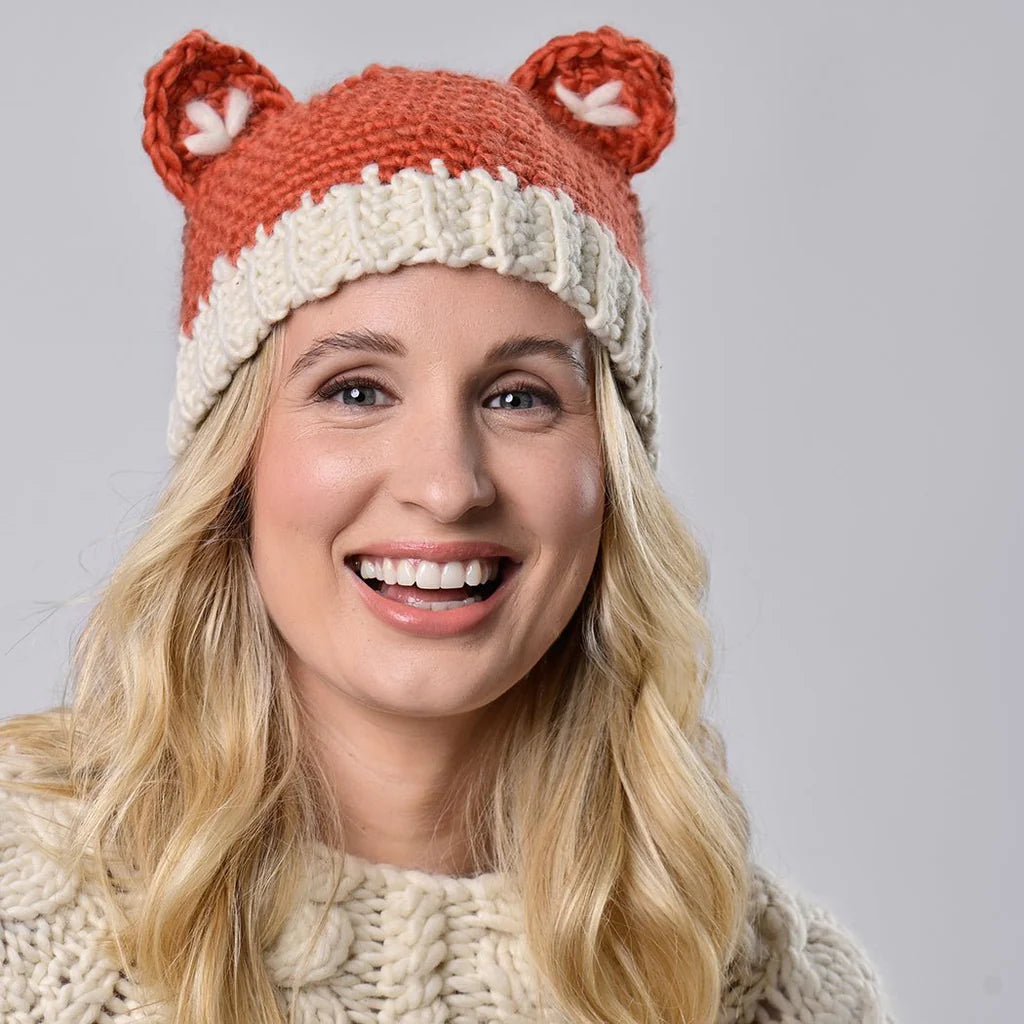 Adult Fox Hat Crochet Kit