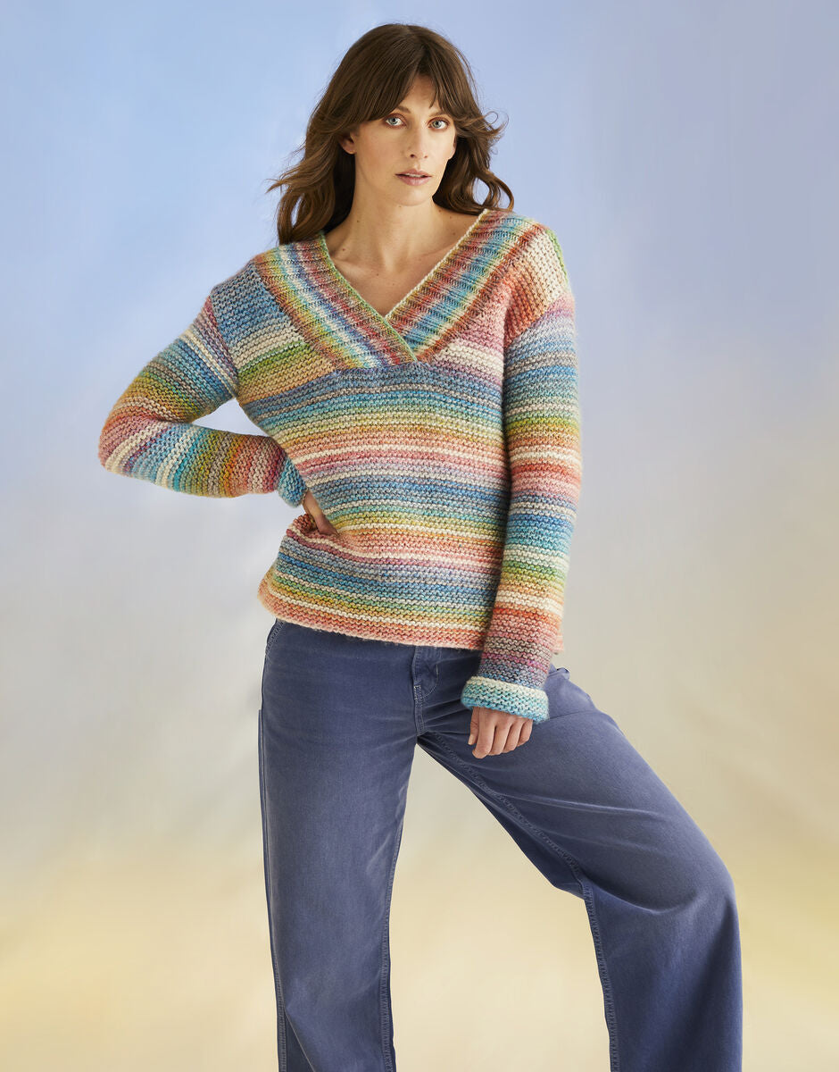 Pattern - HIGH TIDE SWEATER IN SIRDAR JEWELSPUN WITH WOOL CHUNKY