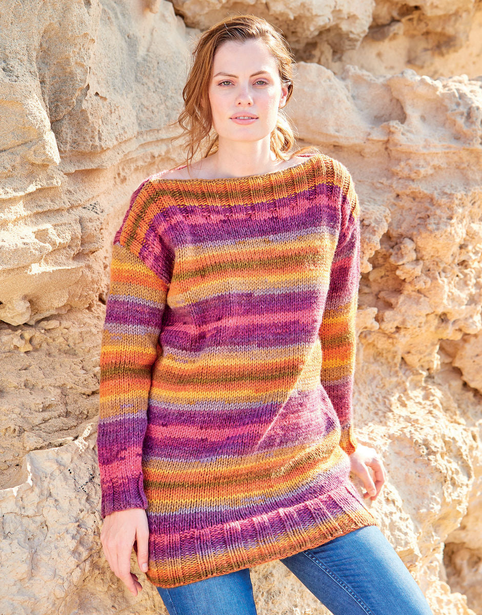 Pattern - TUNIC SWEATER IN HAYFIELD SPIRIT CHUNKY