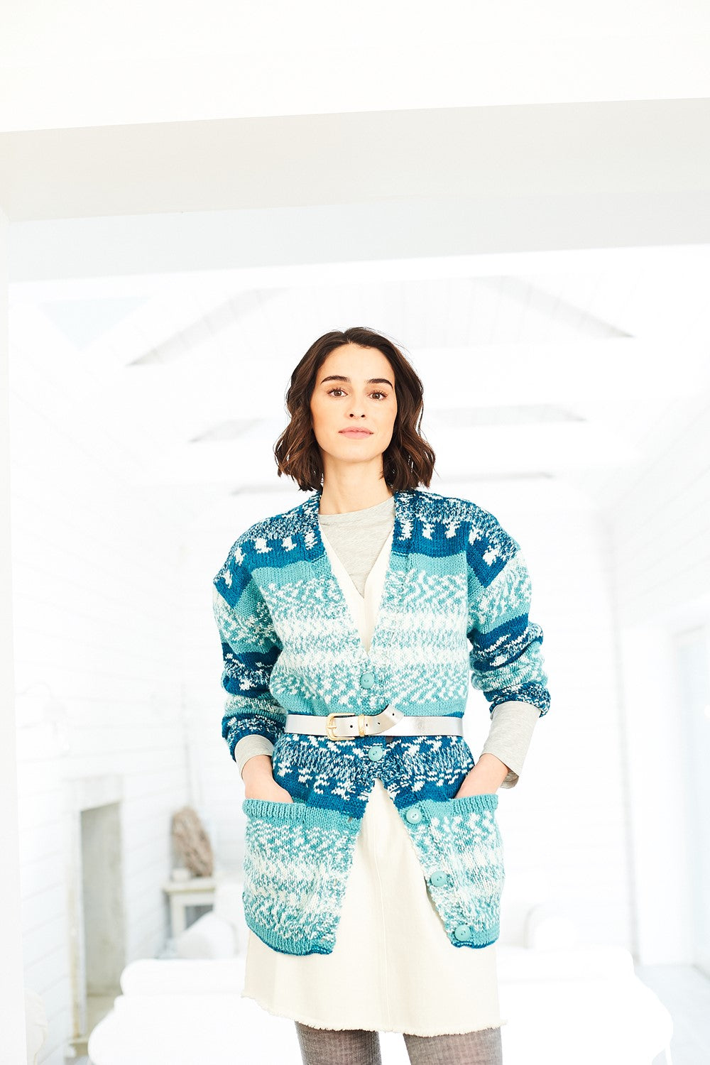 Pattern 10074 - Cardigan - Easy Fair Isle Effect