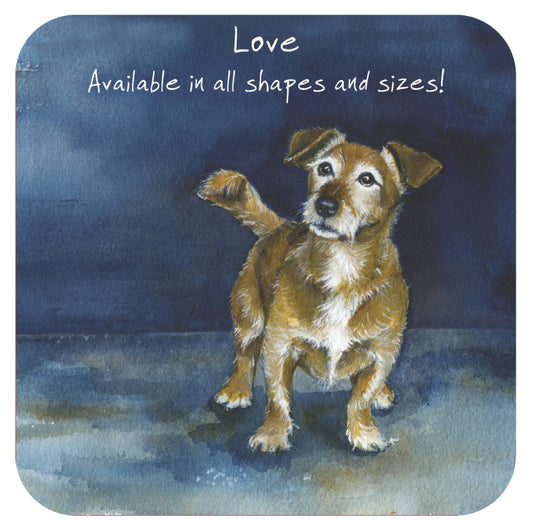 Terrier Dog Coaster | The Little Dog Laughed