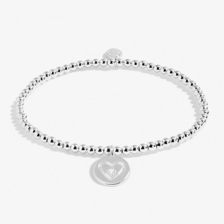 Christmas Cracker 'With Love' Bracelet In Silver Plating