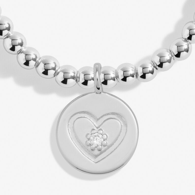 Christmas Cracker 'With Love' Bracelet In Silver Plating