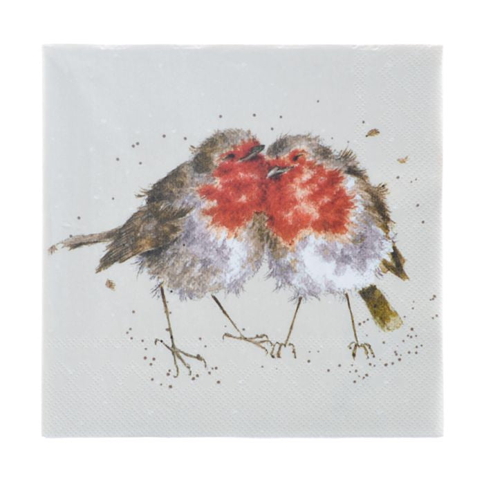 'SNUGGLED TOGETHER' ROBIN NAPKINS