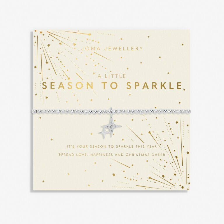 Christmas A Little 'Season To Sparkle' Bracelet In Silver Plating