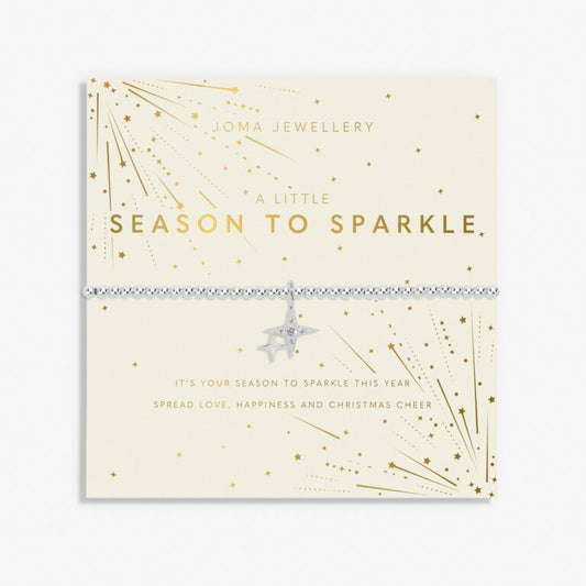 Christmas A Little 'Season To Sparkle' Bracelet In Silver Plating