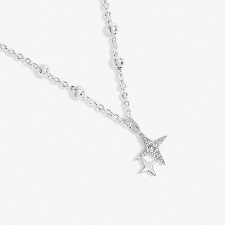 Christmas A Little 'Season To Sparkle' Necklace In Silver Plating