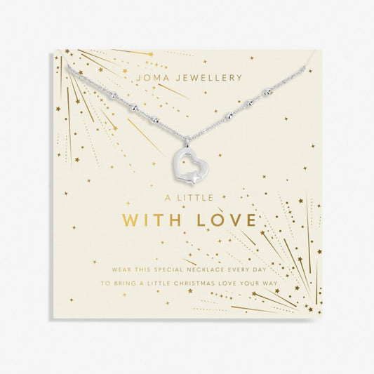 Christmas A Little 'With Love' Necklace In Silver Plating