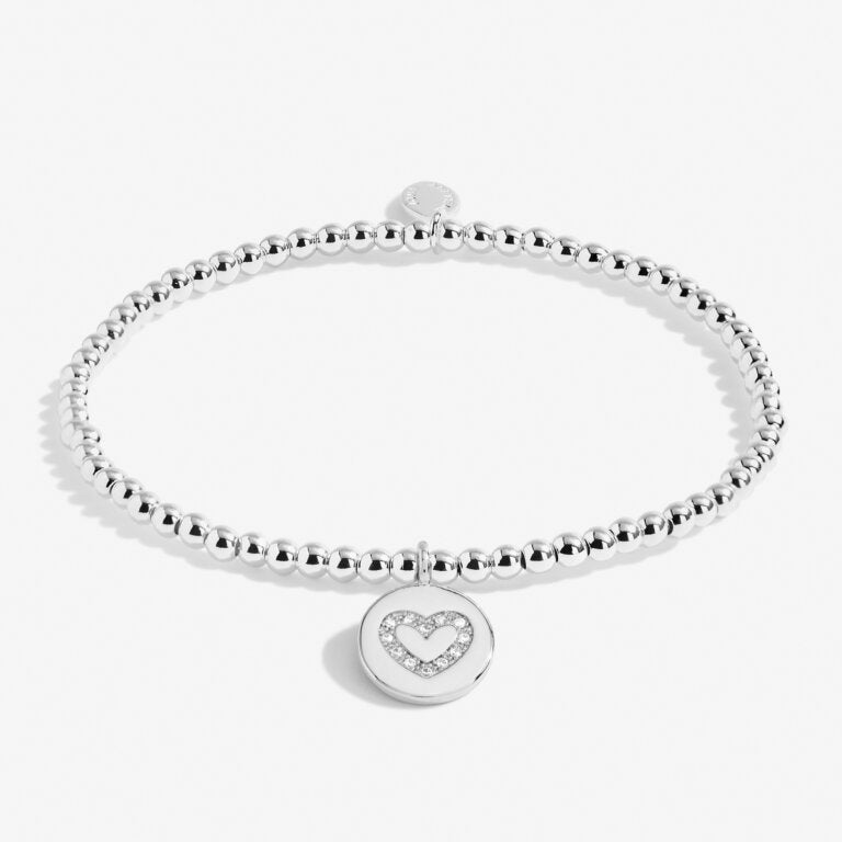 Kids' Christmas A Little 'Happy Christmas Wonderful Daughter' Bracelet In Silver Plating