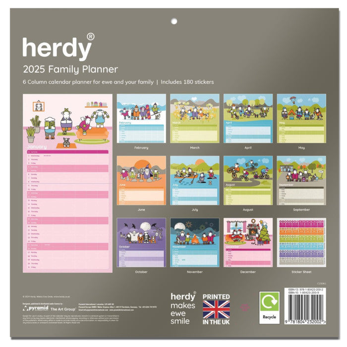 Family Planner 2025 Herdy